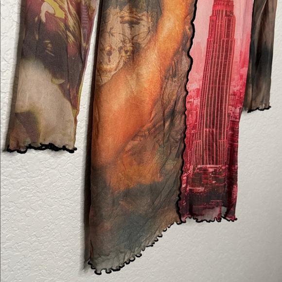 Jaded London New York Renaissance Grunge Bodycon Patchwork Mini Dress Sz 4 Artsy - Picture 5 of 12